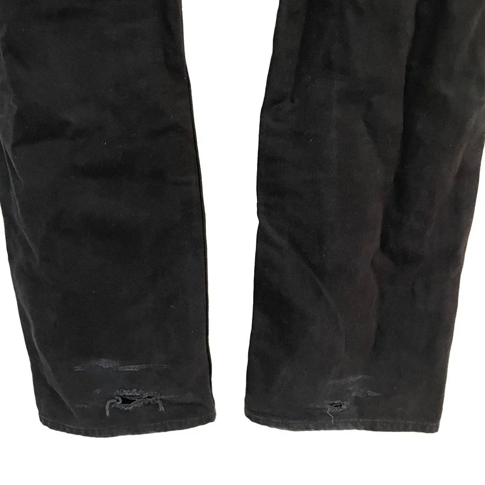True Religion Ricky Jeans Men's 38- 40x34 Black Denim Relaxed Straight Leg